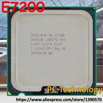 Original Intel Core 2 Duo E7200 CPU 3M Cache, 2.53 GHz, 1066MHz procesor Desktop Gratuit de transport maritim nava în termen de 1 zi