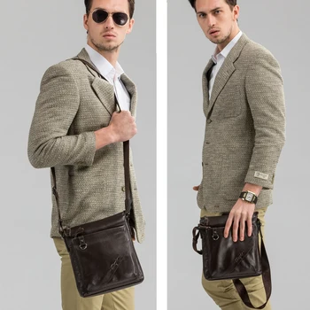 Fashion din piele barbati geanta casual sex masculin saci de umăr piele barbati saci de messenger