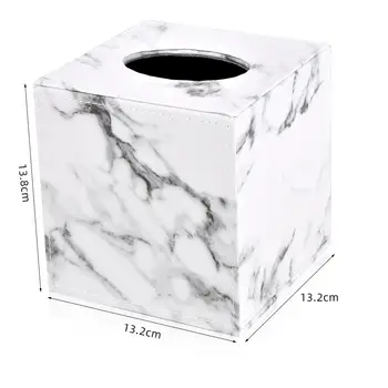Marble Cube Pătrat de Țesut Cutie de Piele PU Rola de șervețele de Hârtie de Toaletă Cutie Șervețel Caz Capacul Colectorului de suport Dispenser