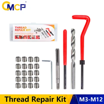 CMCP Mașină de Reparare a Filetului Kit M3 M4 M5 M6 M8 M10 M12 Filet Metric Kit de Reparare Pentru Refacerea filetelor Deteriorate Bobina Instrumentul de Foraj