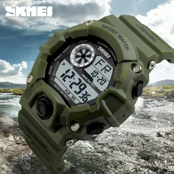 SKMEI Ceasuri Digitale Bărbați Profesional rezistent la apa Sportului Militar CONDUS Ceas de Moda Casual Barbati Ceasuri de mana Ceas Fierbinte