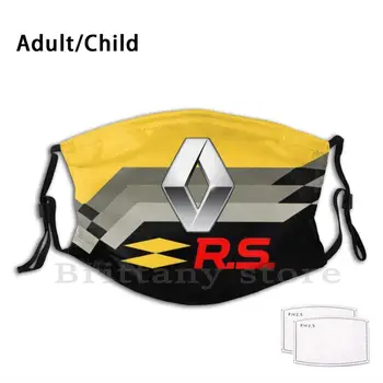 Rs Sport Lavabile Pentru Adulti Copii Filtru De Gura Masca De Renault Masini De Legenda Masini Franța Prix Monaco Clio Sport Ring Grand Motosport
