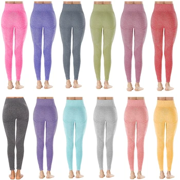 14 Culori Energie Fără Sudură Jambiere Femei De Fitness Rulează Pantaloni De Yoga De Înaltă Talie Jambiere Push-Up Jambiere Sport Camo Sport Jambiere