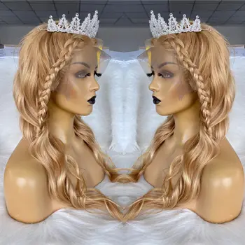 QueenKing păr Dantelă în Fața Peruca 13x4 180% Densitate Ombre Ash Blonde Peruci de Argint Brazilian Remy de păr Gratuit de Transport maritim peste Noapte