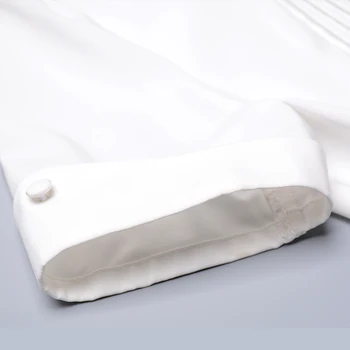 De înaltă Calitate Vară Profesionale Gol Maneca Scurta Șifon Cămașă OL Moda Uzura de Muncă Slim Bluza Topuri