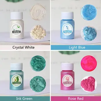 24 De Culori Mica Minerale Pulbere De Rășină Epoxidică Pigment Perlat Pigment Colorant