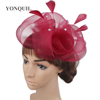 Femei Elegante Moda Fedora Nunta Fascinator Articole Pentru Acoperirea Capului Rochie De Mireasă Pălării De Damă Accesorii De Par Pălării De Nunta Ace De Păr