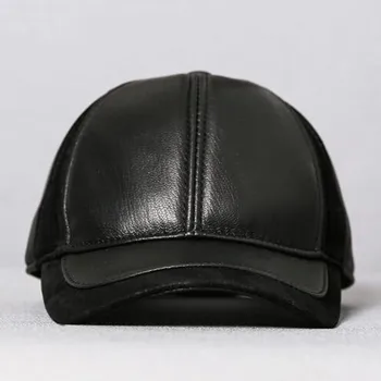XdanqinX Piele naturala Pălărie Cap Reglabil Dimensiune Bărbați piele de Oaie Piele de Baseball Capace de Personalitate de Moda Branduri Snapback Cap