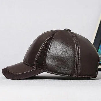 XdanqinX Piele naturala Pălărie Cap Reglabil Dimensiune Bărbați piele de Oaie Piele de Baseball Capace de Personalitate de Moda Branduri Snapback Cap