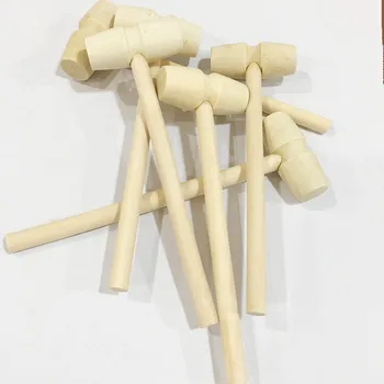 20 buc lemn mini ciocan formă de jucărie pentru copii din lemn jucărie de învățământ
