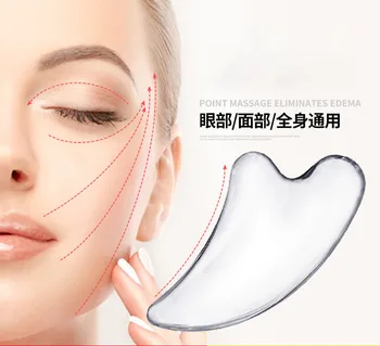 1BUC Clar Gua Sha Bord Facial Ochi SPA Mesaj de Cristal Decopertarea Acupunctura face Lift Instrumente