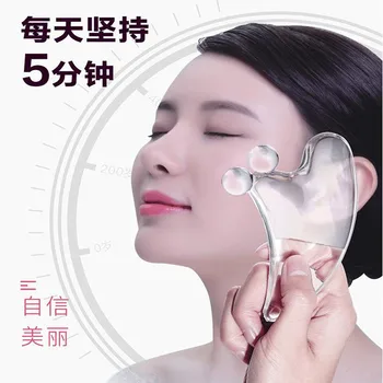 1BUC Clar Gua Sha Bord Facial Ochi SPA Mesaj de Cristal Decopertarea Acupunctura face Lift Instrumente
