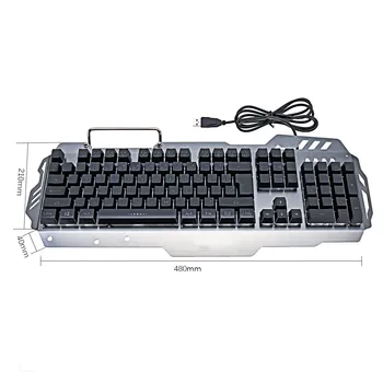 PK-900 104 Taste USB cu Fir cu iluminare din spate Mecanic-Handfeel Gaming Keyboard pentru Gamer de PC Laptop