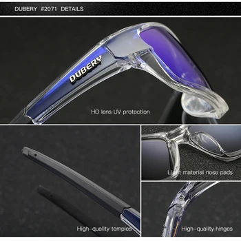 DUBERY Bărbați ochelari de Soare Polarizat de Conducere Sport Ochelari de Soare Pentru Barbati Femei Piața de Lux de Designer de Brand Fermoar Cutie 620