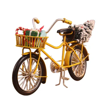 Bicicleta Figurina Pentru Cel Mai Bun Prieten, Cadouri De Ziua De Nastere Copii Jucărie Prezent Desktop Meserii Acasă Decor Retro De Metal Model De Bicicletă Ambarcațiuni