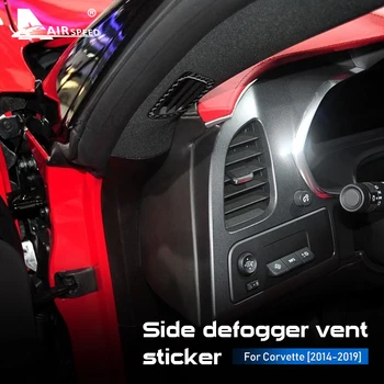 VITEZA Fibra de Carbon pentru Chevrolet Corvette 2016 2017 2018 2019 Accesorii Auto Interior Partea de Dezaburire de Aerisire Autocolante