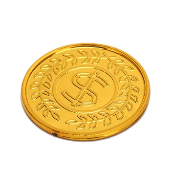 100buc/pachet Nou de Poker Casino Chips-uri Bitcoin Modelul Bitcoin Placare cu Aur de Plastic Flecăreală Monede de Aur Comoara Pirat Joc de Poker Chips-uri