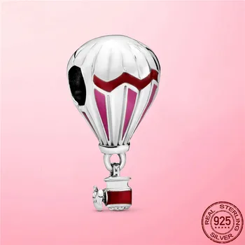 2020 Nouă de Argint de Călătorie Farmecul Argint 925 Roșu Balon cu Aer Cald de Călătorie Farmecul Margele se potrivesc pentru Brățară Colier de Bijuterii Cadou