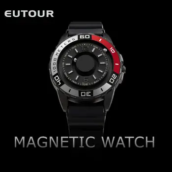 EUTOUR Noi și inovatoare de metal magnetic multi-funcția de bărbați ceas de moda sport cuarț ceas simplu curea pilot