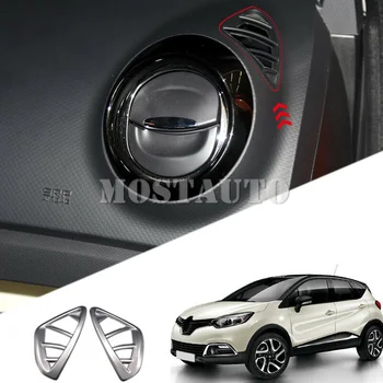 Pentru Renault Captur Kaptur Samsung QM3 2013-2018 Mat Interior Superior de Ventilație de Evacuare Trim 2 buc Accesorii Auto Interioare Auto Ornamente