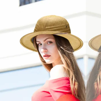 A178 Femei Vara Ecvestru Pălărie Viet Nam Casca Pălărie Casca rezistent la Soare în aer liber, Umbrelă de soare, Pălării de Paie Afara de Călătorie Capace