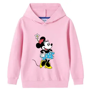 Disney Toamna Mickey Bumbac Copii Fete Băieți Hanorace Îmbrăcăminte Exterioară Pentru Copii Cu Gluga Pulover Tricoul Pentru Baby Boy Fata