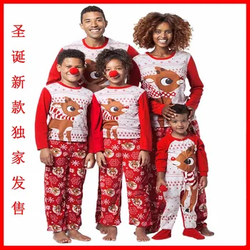 Noul Set de Familie, de Crăciun, Pijamale, Îmbrăcăminte de Familie, Mama Fiica, Tatăl, Fiul romper Copilul Sleepwear Haine Seturi de Îmbrăcăminte de Familie