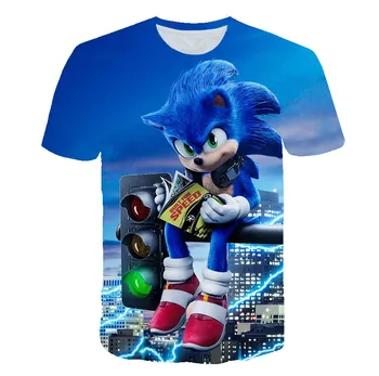Sonic Ariciul 2020 Baieti T Shirt de Imprimare de Moda pentru Copii Tricou Pentru Băiat sonic Maneca Scurta Fete pentru Copii Tricou Haine pentru Copii