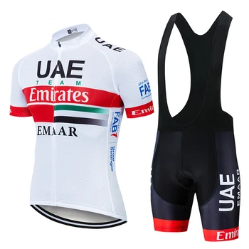 2020 Echipa emiratele arabe unite tricouri de ciclism purta haine de ciclism rapid-uscat salopete gel seturi purta ropa ciclismo bune echipamente maillot sport