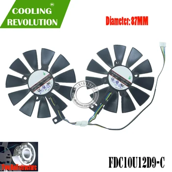 FDC10U12D9-C DC12V 0.45 AMPERI 4PIN grafică ventilator pentru ASUS EXPEDIȚIE RX580 RX570 EX-RX580 EX-RX570