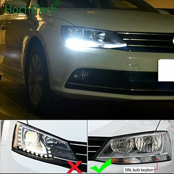 2 buc Alb Super-luminos LED-uri Canbus Fara Eroare 1156 P21W Bec LED pentru 2011-2017 Volkswagen Jetta MK6 Lumini de Zi DRL
