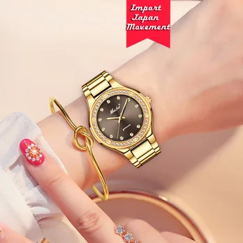 MISSFOX 2020 Femei Ceas Celebru Brand de Lux, de Afaceri, de Culoare Argintie Ceasuri de mana rezistent la apa Bratara din Otel Ceas Cadou Pentru Iubitorii de