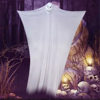 11ft Halloween Prop Agățat Înfricoșător Decor, Schelet de Zbor Fantomă Înfiorător Ornament pentru Exterior Curte, Grădină, Terasă Copac Bar