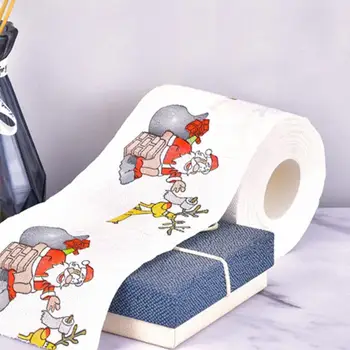 2020 Model De Crăciun Rola De Hârtie Decoratiuni De Craciun Printuri Amuzante Hârtie Igienică Decoratiuni De Craciun Xmas Diy Consumabile