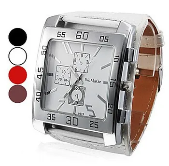 Externe ceas cu ridicata trei ochi decor ceas Pătrat bărbați și femei ceas Unisex ceas curea producatori