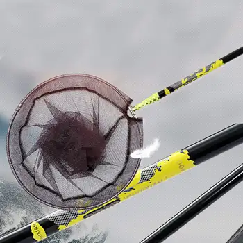 Fierbinte 2.1 M 3M Pliabil Prinde plasa de Pescuit Pește Net de Aterizare Pliabil Carbon Maner Lung Telescopic Rezistent Plasă DO2
