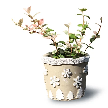 De crăciun creative relief beton ghiveci mucegai silicon ciment verde plante suculente în ghiveci de flori de mucegai