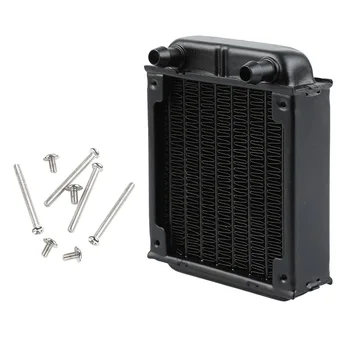 2018 Noi de apă cooler 80mm negru Aluminiu Computer de Apă Radiator Răcire a Răcitorului de Fani Schimbător de Căldură pentru apă de cpu cooler