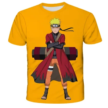 Japonia Harajuku anime Naruto pentru copii T-shirt boys T-shirt imprimat 2021 noi de vara Fete de Moda cu maneci scurte T-shirt