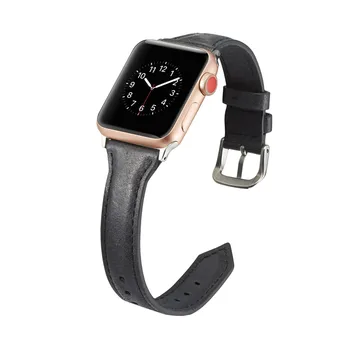 Noul Moale din Piele iWatch Curea de Înlocuire Trupa de Metal Brățară Incuietoare pentru Apple Watch Serie 5/4/3/2/1 38mm 40mm 42mm 44mm