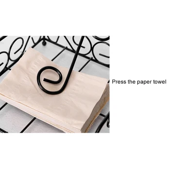 Fier forjat cutie de tesut casa retro suport prosop de hârtie simplu șervețel tava creative vest restaurant tava