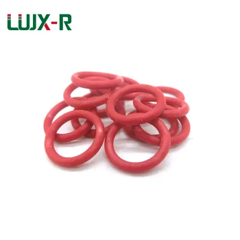 LUJX-R Silicon Oana Inel de Etanșare 5mm Rosu Garnituri de Etanșare Impermeabilitatea O-Ring Șaibă OD28/32/34/26/40/42/45/52mm Tip 