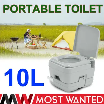 10L Pătrat de Spălare Olita Pentru Camping RV Barca Portabil în aer liber, Toaletă Chimică Loo Seturi de Accesorii pentru Baie