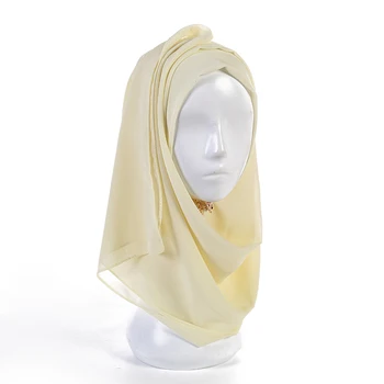 Simplu balon șifon eșarfă femei hijab folie printe culoare solidă șaluri bentita musulmane hijab eșarfe/esarfa 55 de culori