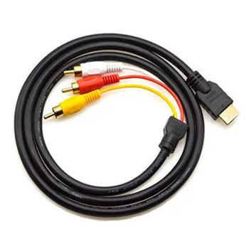5Ft HDMI Pentru a 3-RCA Video-Audio AV Component Converter Cablu Adaptor Pentru HDTV Doar Pentru Jucătorii de La TV