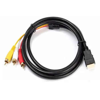5Ft HDMI Pentru a 3-RCA Video-Audio AV Component Converter Cablu Adaptor Pentru HDTV Doar Pentru Jucătorii de La TV