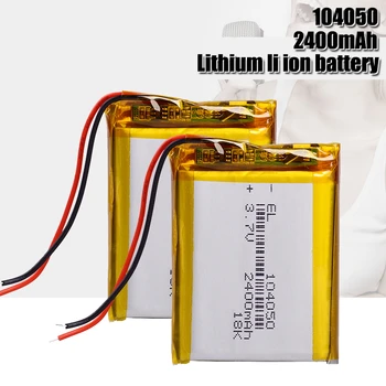2400mah 3.7 V 104050 Li-polimer Baterie Reîncărcabilă pentru MP3 MP4 Difuzor Proiector Umidificator Lampă Solară Power Bank Baterie Li Po