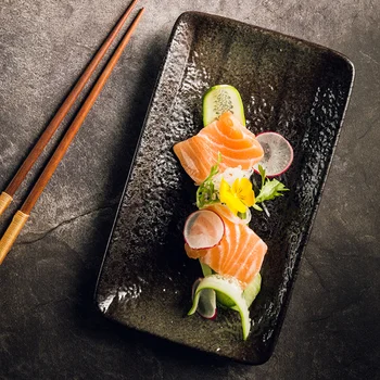 EECAMAIL Creativ Stil Japonez Tacamuri din Ceramică Sushi fel de Mâncare Preparate Placa Sashimi fel de Mâncare Pâine Farfurie Farfurie Lung fel de Mâncare Rece Placa