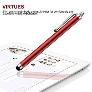 1000pcs/lot Plasă de Fibră de Ecran Tactil Capacitiv Stilou pentru IPhone IPad IPod Metal Creion Stylus Inteligent Telefon, Tabletă Gratuit Logo-ul Personalizat