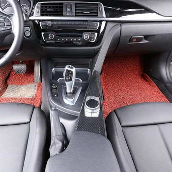 Real Fibra de Carbon Interior Multimedia Capacul Panoului Ornamental Pentru BMW Seria 3 GT F30 F33 F34 F36 2013-2018 Masina Auto cu volanul pe Stânga